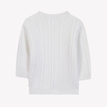 Erkek Çocuk Saç Örgü Desenli Kazak