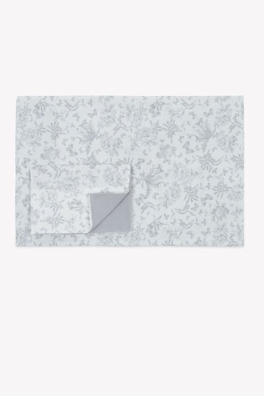 Bebek Yorgan Kılıfı + Yastık Kılıfı Toile de Jouy Gris