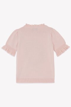 Kız Çocuk Kısa Kollu Triko Kazak