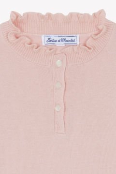 Kız Çocuk Kısa Kollu Triko Kazak