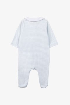 Erkek Bebek Çizgili Coton Tulum