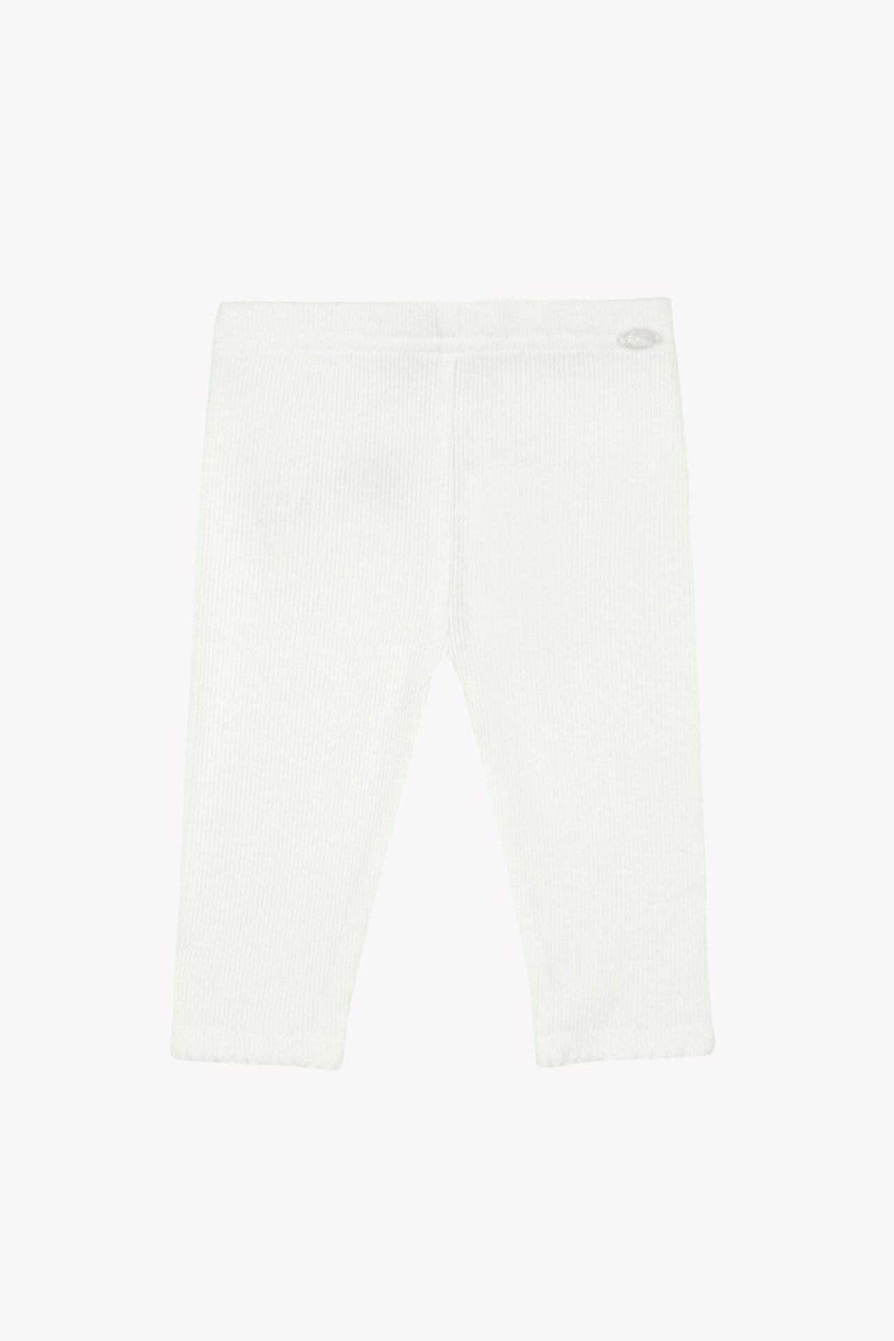 Kız Bebek Jersey Tayt Ekru