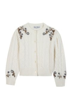 Kız Çocuk Nakışlı Hırka