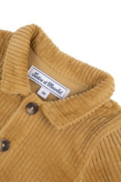 Erkek Bebek Kalın Fitilli Kadife Gömlek Ceket