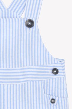 Erkek Bebek Çizgili Coton Salopet