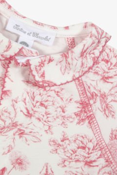 Kız Bebek Çiçek Desenli İnce Tulum