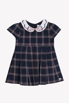 Kız Bebek Ekoseli Elbise