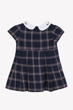 Kız Bebek Ekoseli Elbise