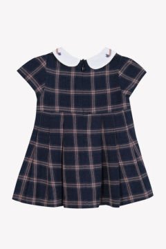 Kız Bebek Ekoseli Elbise