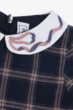 Kız Bebek Ekoseli Elbise