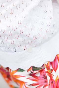 Kız Çocuk Triko Kazak Beyaz