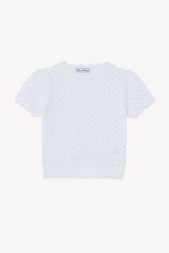 Kız Çocuk Triko Kazak Beyaz