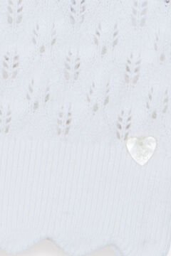 Kız Çocuk Triko Kazak Beyaz