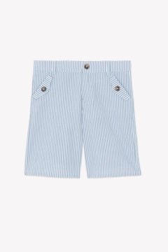 Erkek Çocuk Çizgili Coton Şort