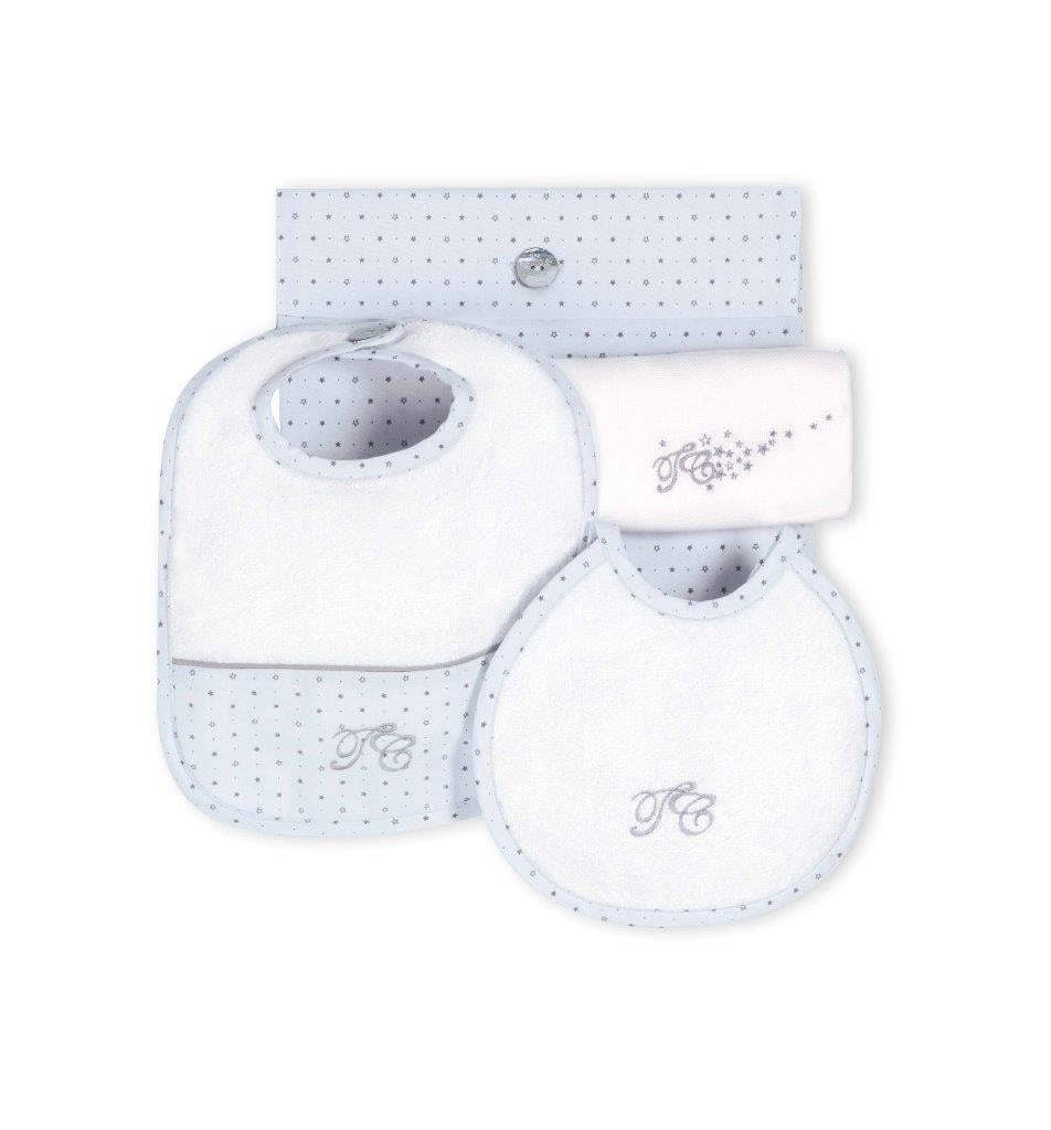 Bebek Mama Önlüğü + Omuz Mendili Set Star