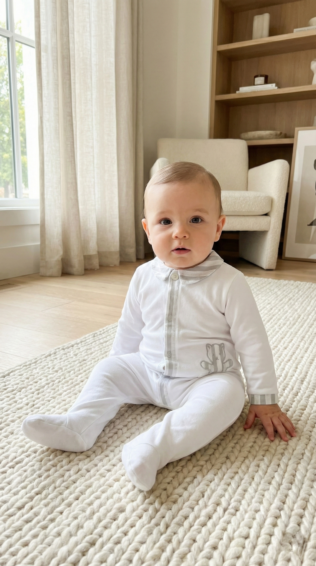 Erkek Bebek Önden Açılan Tulum