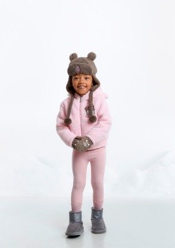 Kız Çocuk Peluş Mont