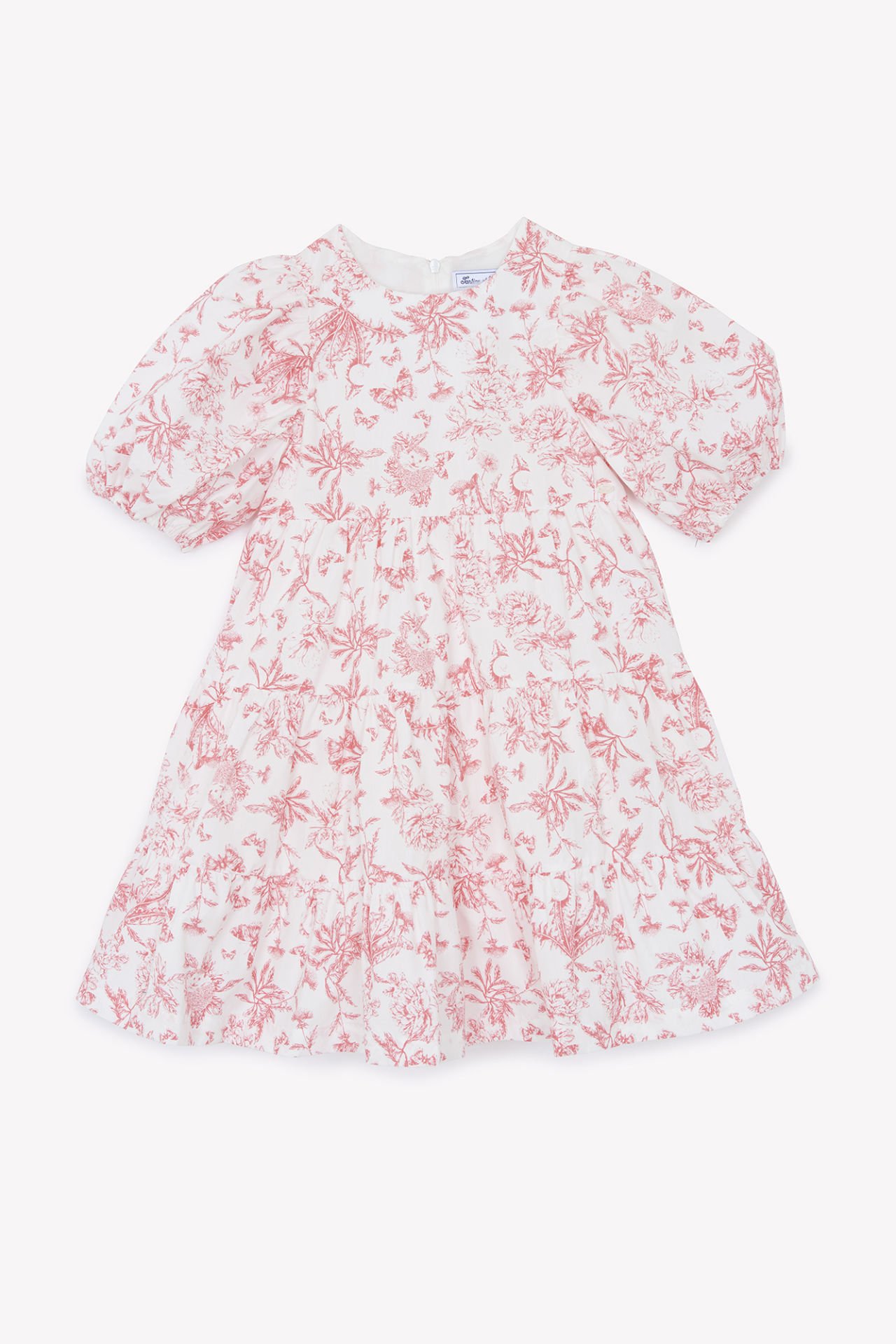 Kız Çocuk Çiçek Desenli Elbise