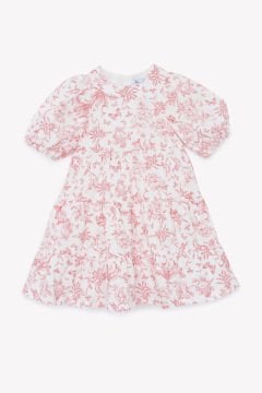 Kız Çocuk Çiçek Desenli Elbise