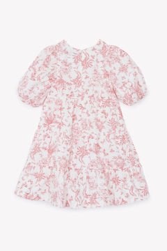 Kız Çocuk Çiçek Desenli Elbise