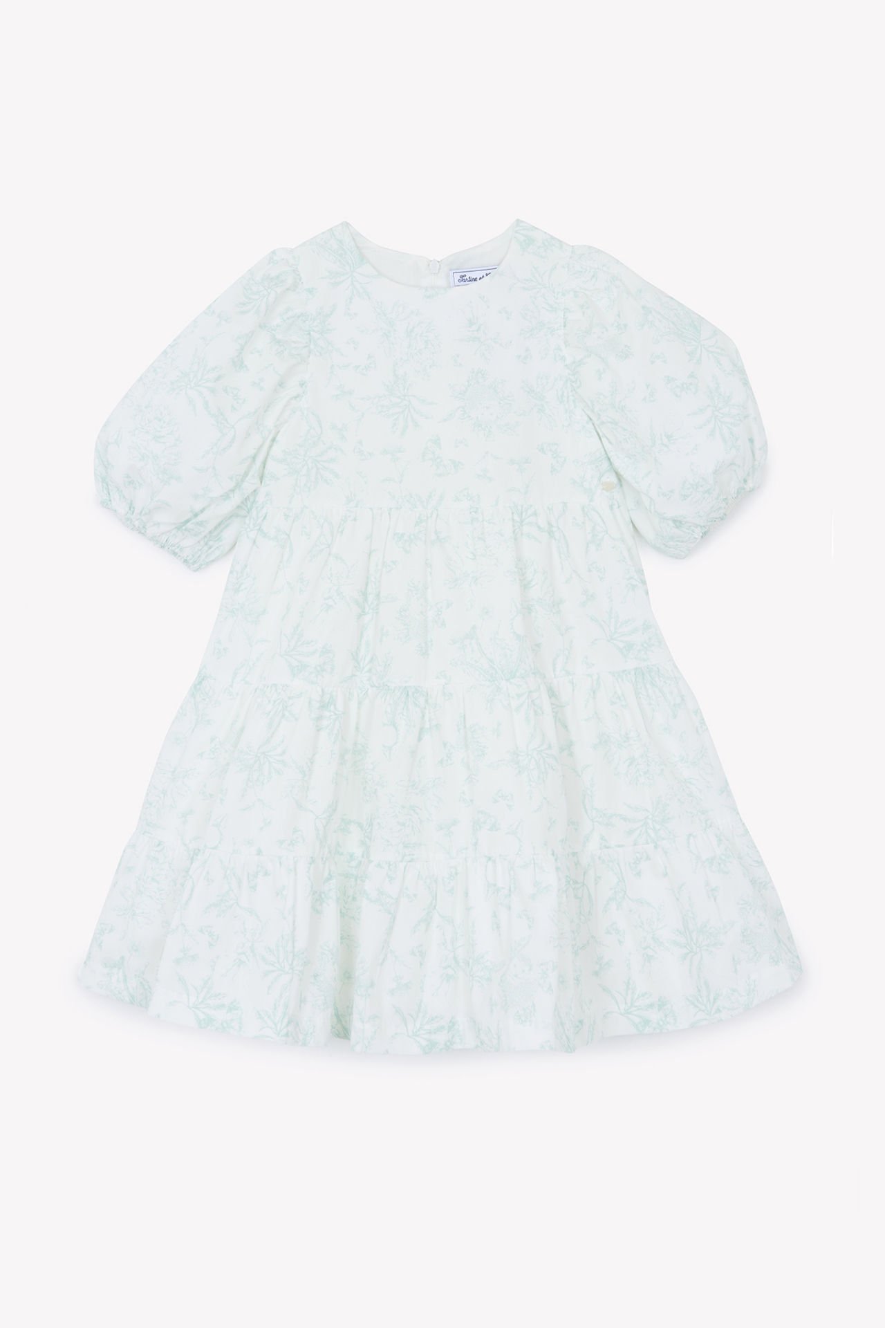 Kız Çocuk Çiçek Desenli Elbise