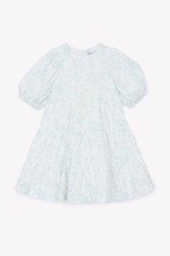 Kız Çocuk Çiçek Desenli Elbise