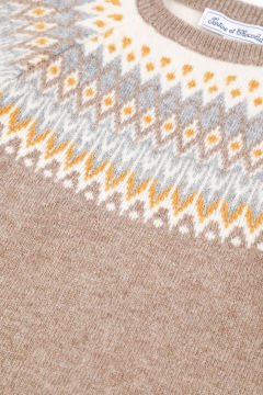 Erkek Çocuk Desenli Yün Kazak