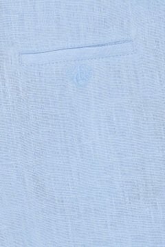 Erkek Çocuk Keten Şort  Mavi