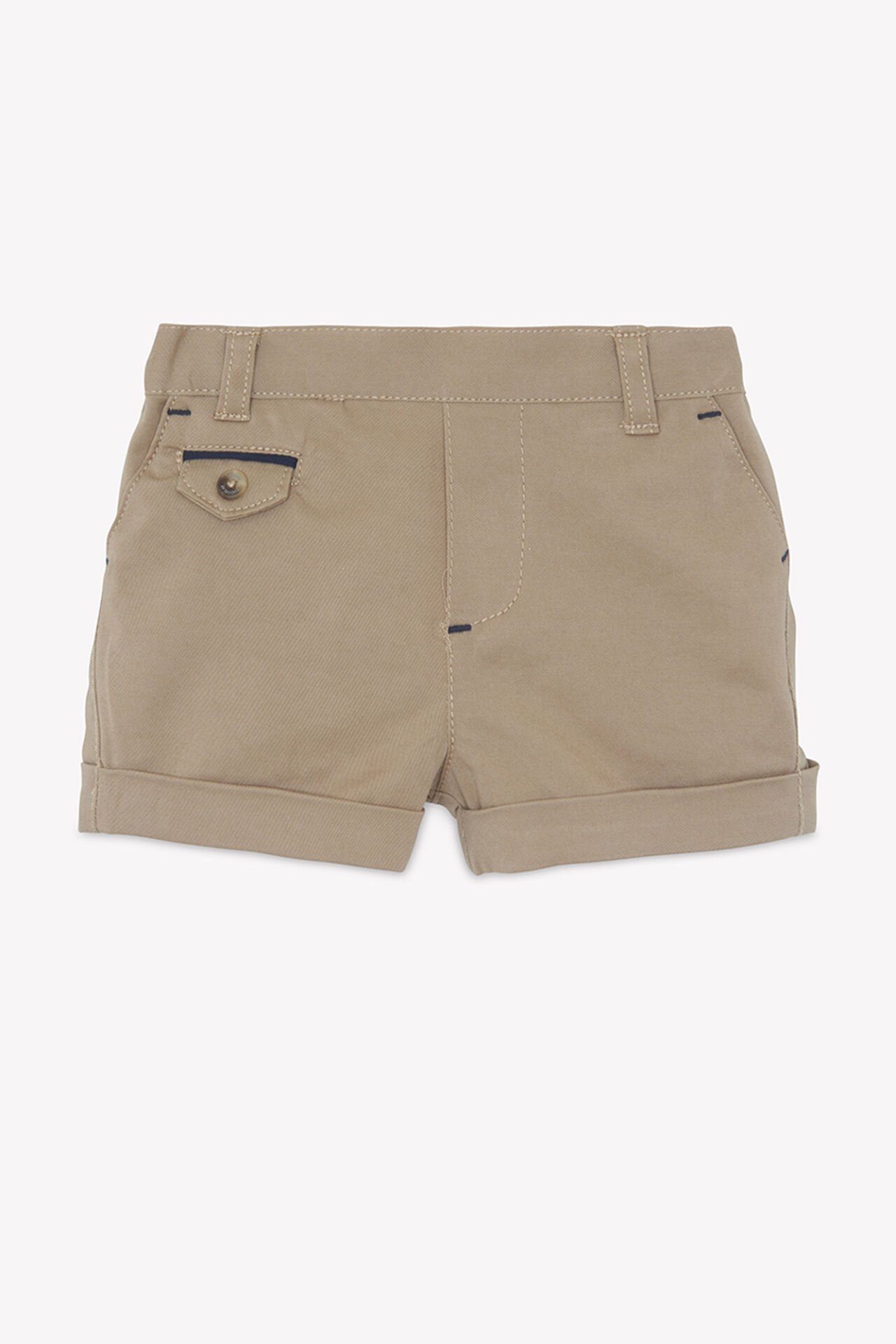 Erkek Çocuk Coton Şort Bej