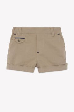 Erkek Çocuk Coton Şort Bej