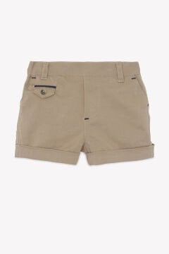 Erkek Çocuk Coton Şort Bej