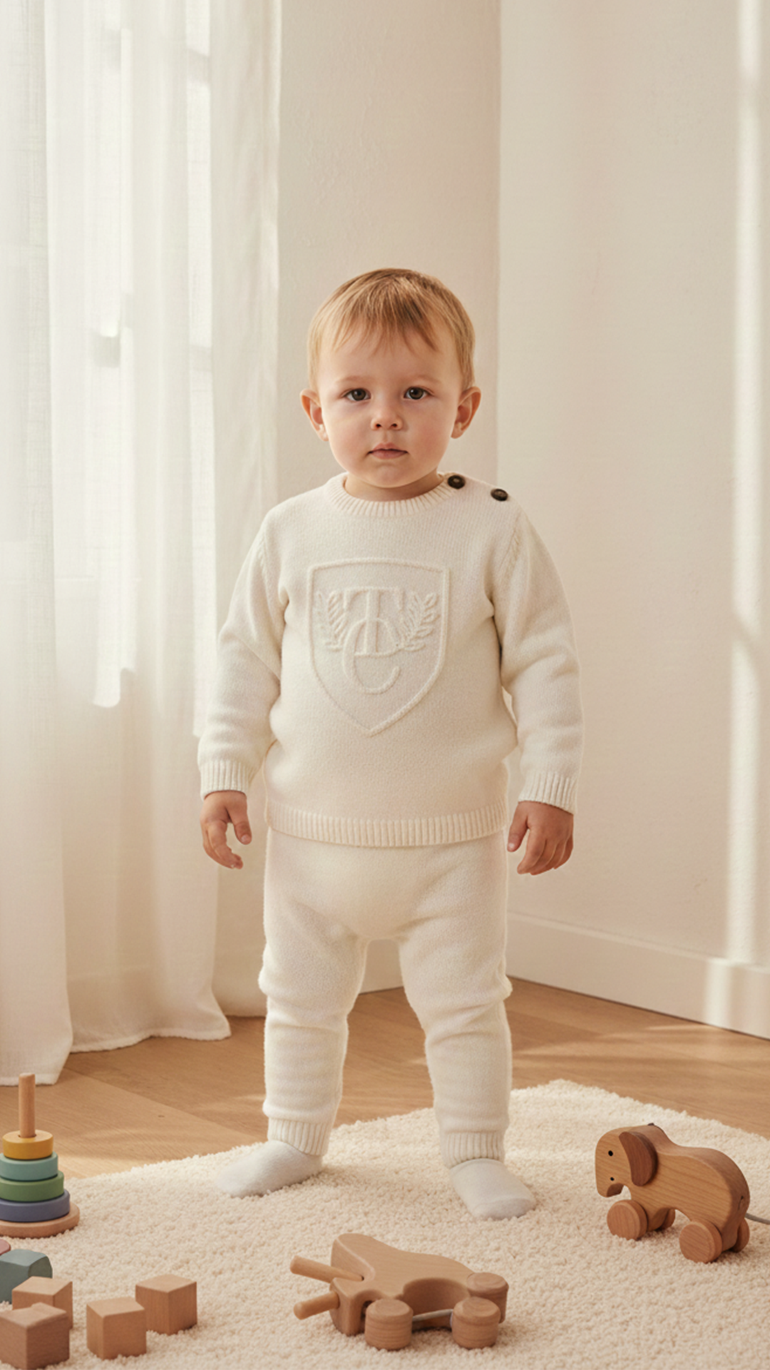 Erkek Bebek Yün Kazak