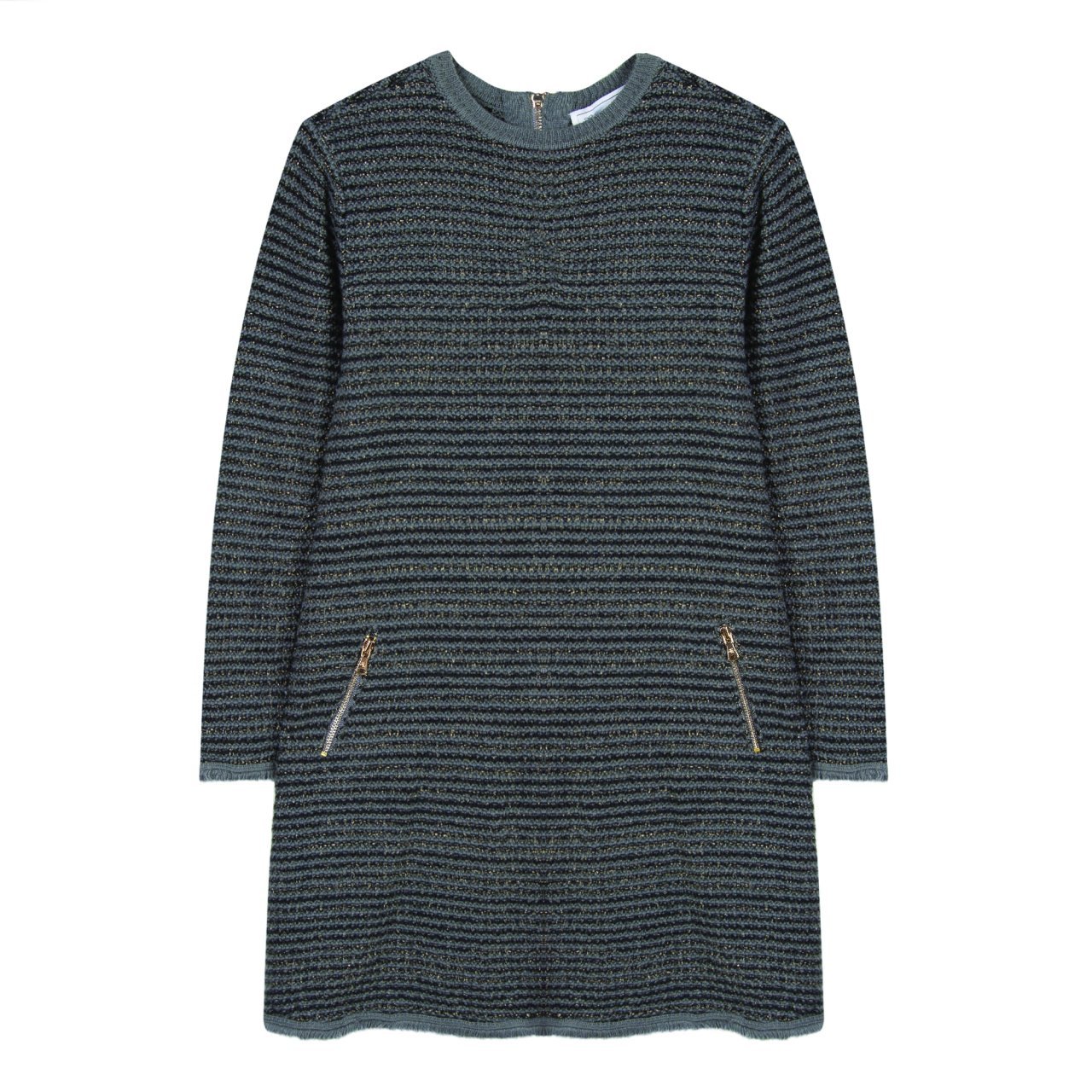 Kız Çocuk Uzun Kollu Yuvarlak Yaka Elbise