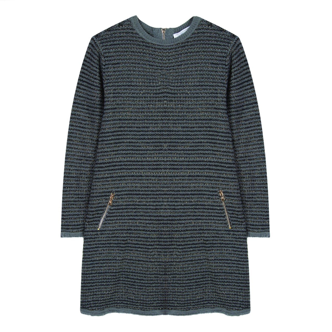 Kız Çocuk Uzun Kollu Yuvarlak Yaka Elbise