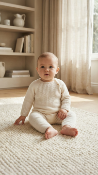 Bebek Kaşmir Ayaksız Tulum