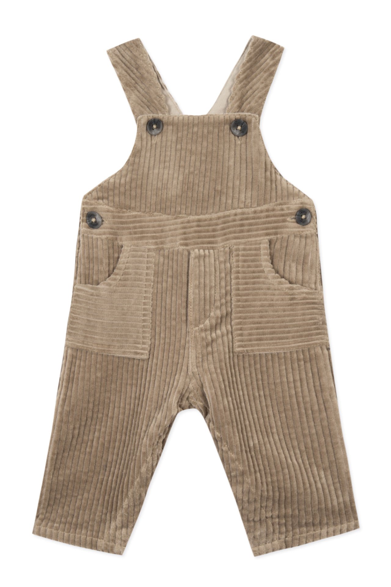 Erkek Bebek Kalın Fitilli Kadife Salopet