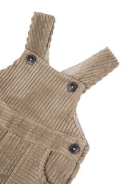 Erkek Bebek Kalın Fitilli Kadife Salopet