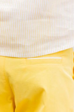 Erkek Çocuk Coton Şort Sarı