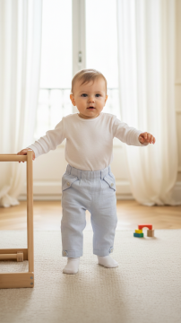 Erkek Bebek Keten Pantalon