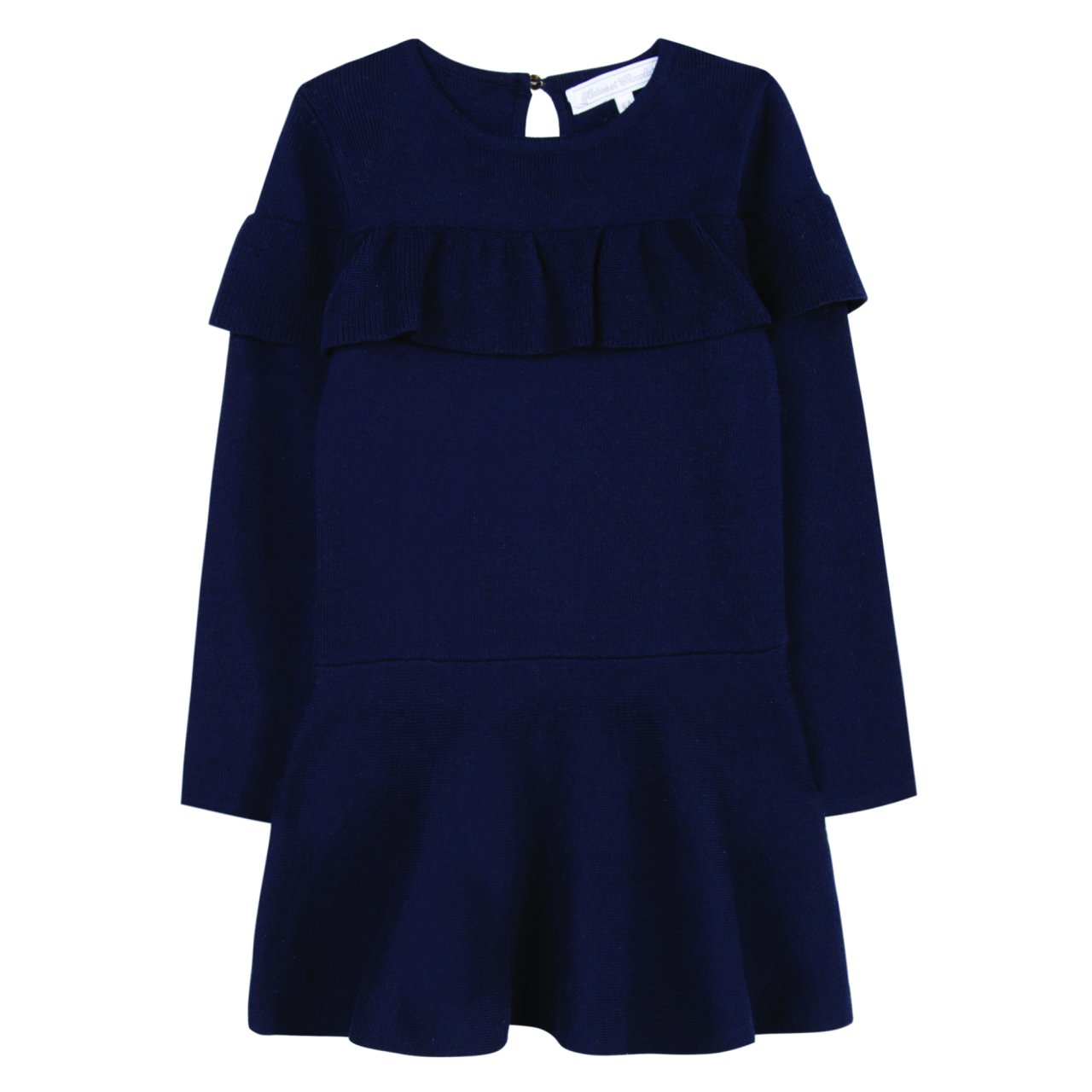 Kız Çocuk Uzun Kollu Yuvarlak Yaka Elbise