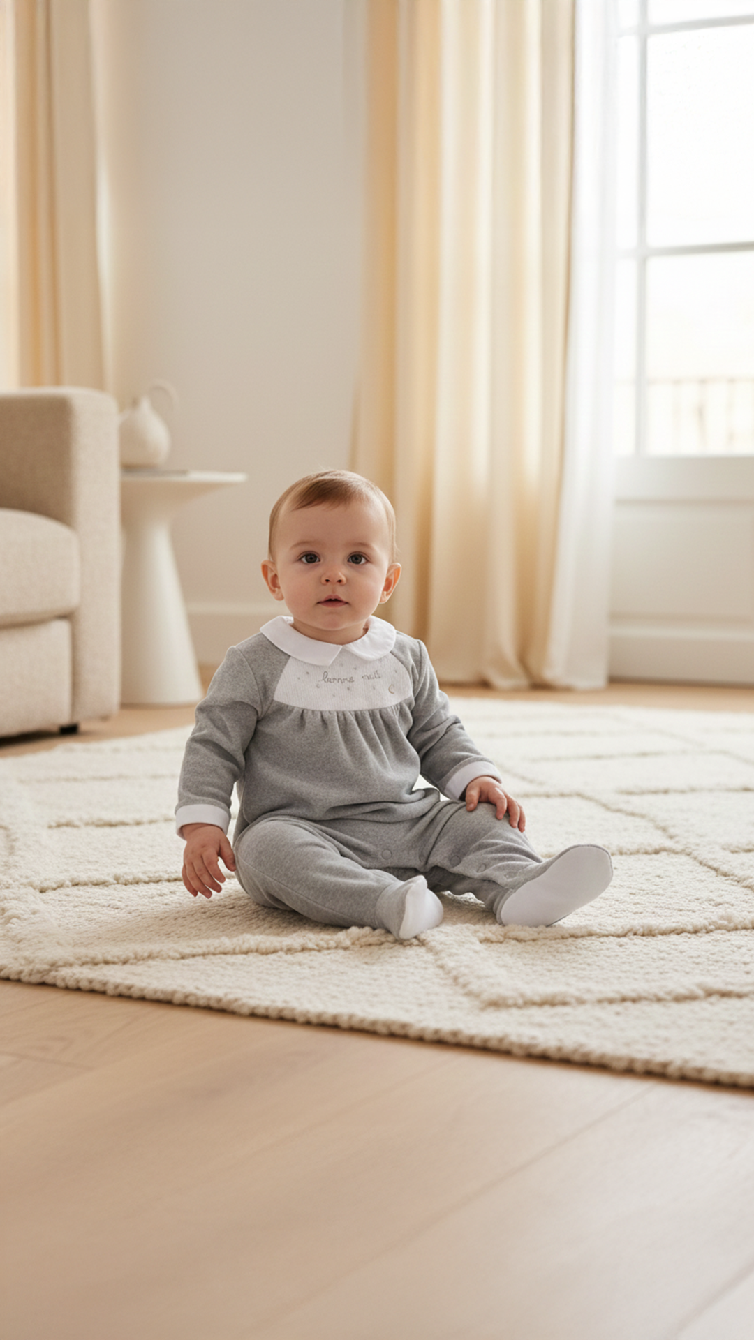 Erkek Bebek Kadife Tulum