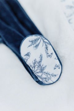 Bebek Tulum Toile de Jouy Marine