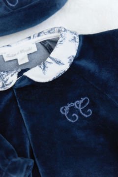 Bebek Tulum Toile de Jouy Marine