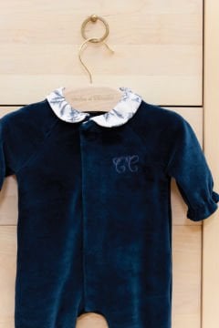 Bebek Tulum Toile de Jouy Marine