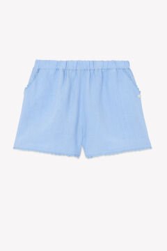 Kız Çocuk Keten Şort