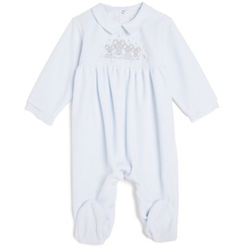 Erkek Bebek Kadife Tulum