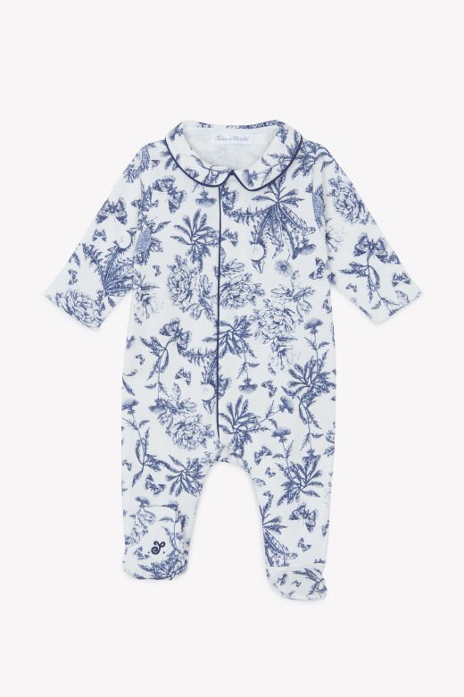 Bebek Tulum Toile de Jouy Marine