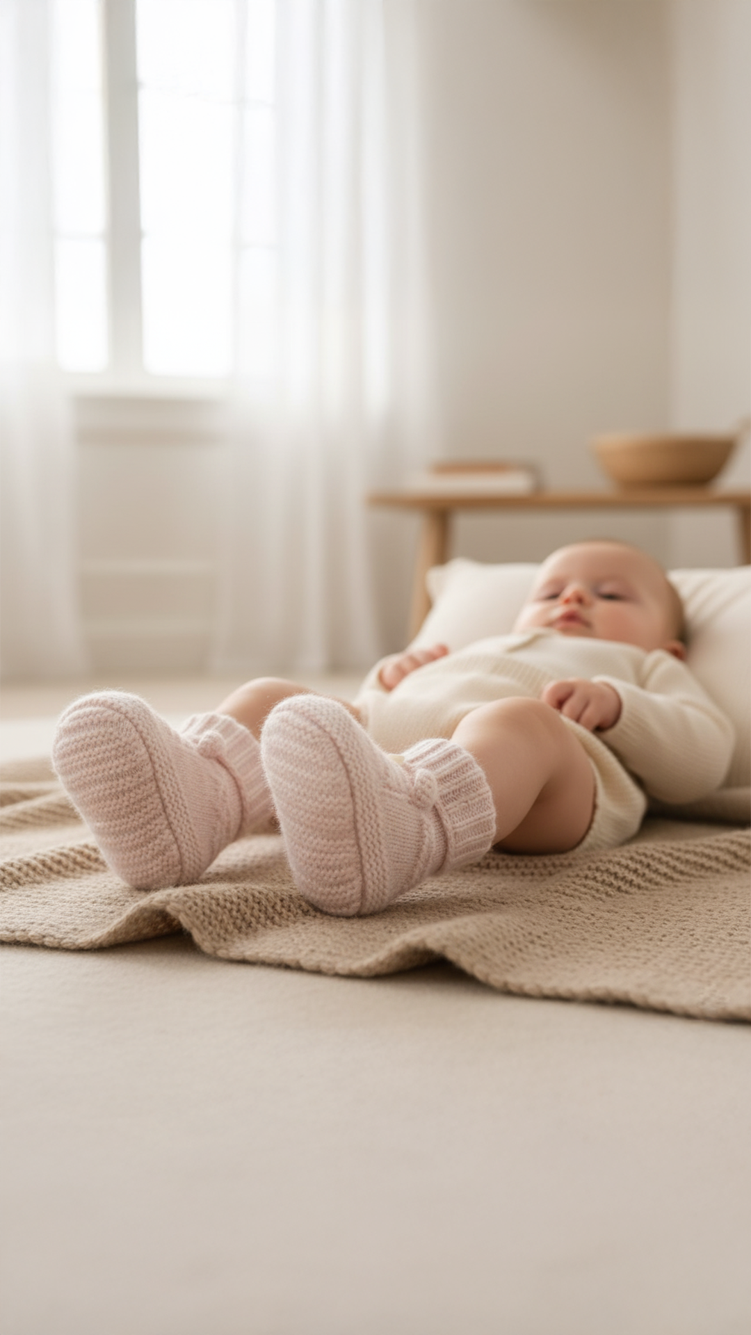 Kız Bebek Yün Patik