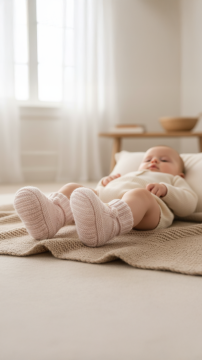 Kız Bebek Yün Patik