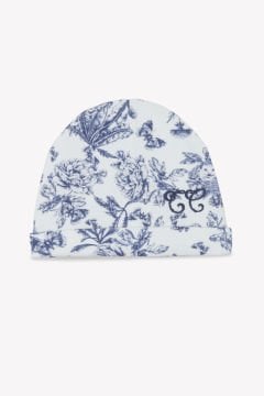 Bebek Şapka Toile de Jouy Marine